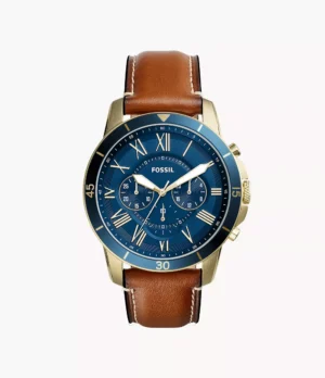 FOSSIL GRANT SPORT CRONOGRAPH LUGGAGE LEATHER