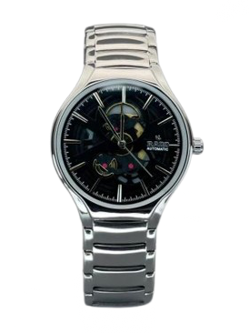 RADO TRUE ROUND AUTOMATIC OPEN HEART – SILVER BLACK