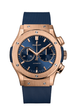 HUBLOT CLASSIC FUSION CHRONOGRAP KING GOLD BLUE